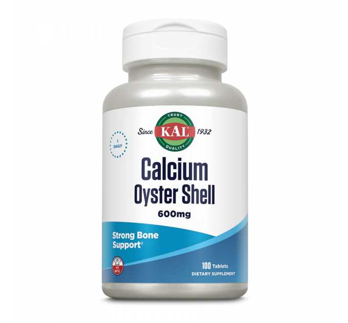 Calcium Oyster Shell 600mg - 100 tabs