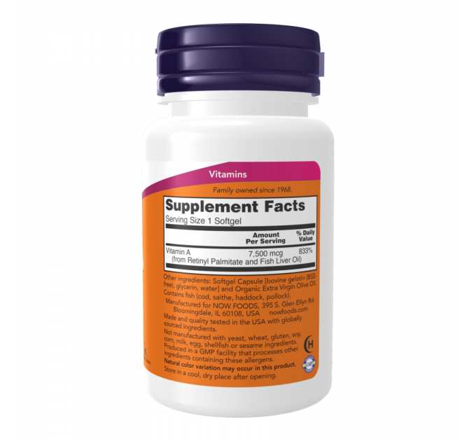 Vitamin A 25,000 IU - 250 softgels