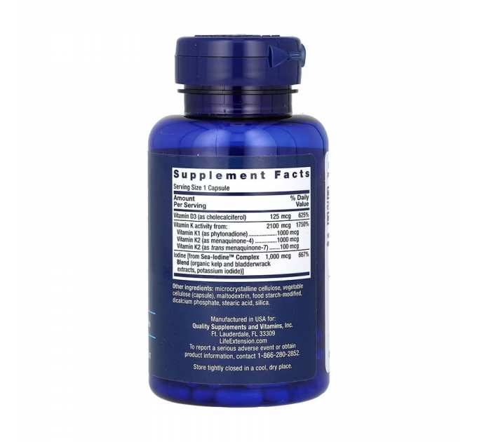 Vitamins D and K with Sea-Iodine™ - 60 caps