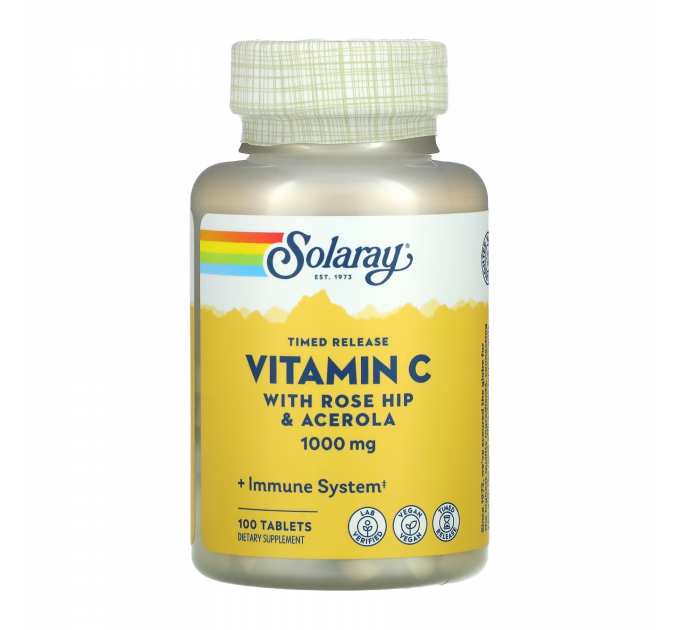 Vitamin C with Rose Hips & Ace 1000mg - 100 tabs