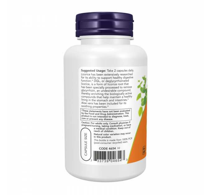 DGL with Aloe Vera - 100 vcaps