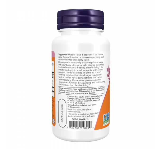 D-Mannose Urinary Support 500mg - 60 vcaps