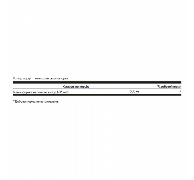 Glycine 500mg - 60 vcaps