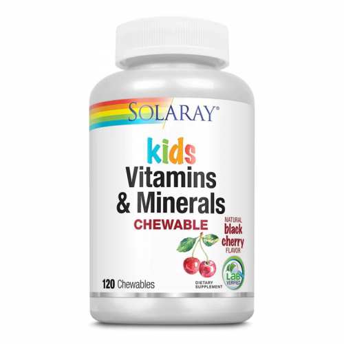Kids Vitamins & Minerals - 120 chewables Black Cherry (Пошкоджена етикетка)