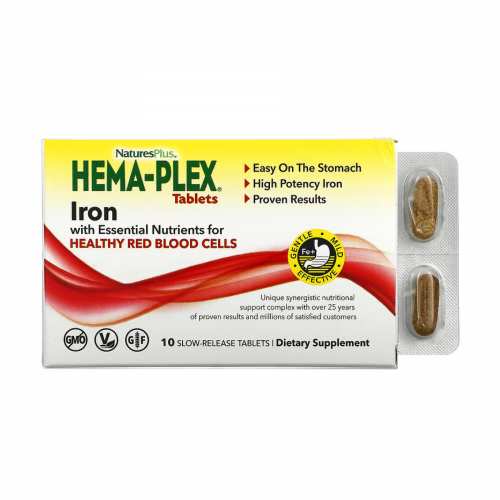 Hema-Plex -10 tabs (Пошкоджена упаковка)