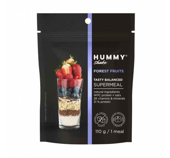 Hummy Shake Tasty Balanced Supermeal - 110g Forest Fruits
