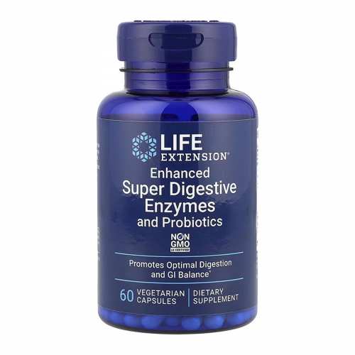 Enhanced Super Digestive Enzymes and Probiotics - 60 vcaps