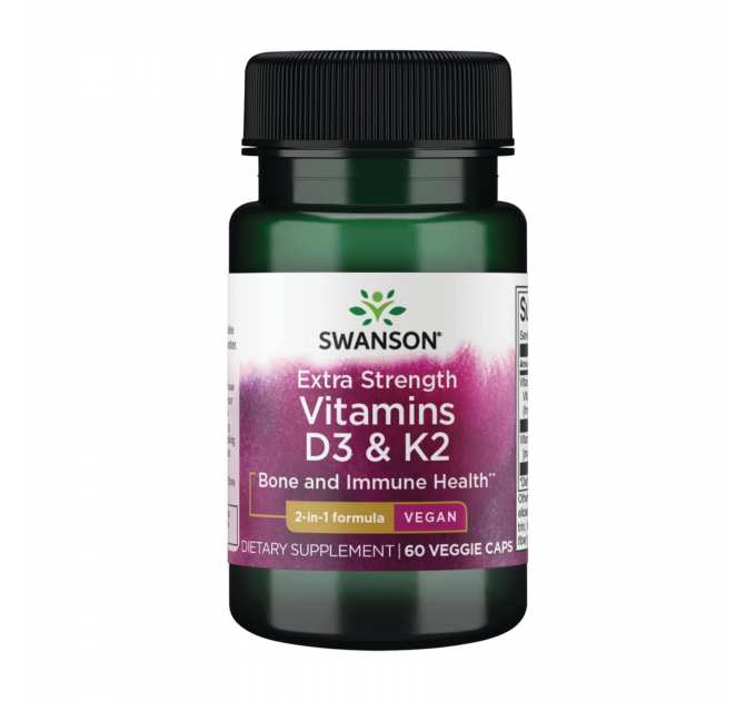 Extra Strength D3 & K2 5000 Iu & 100mcg - 60 vcaps