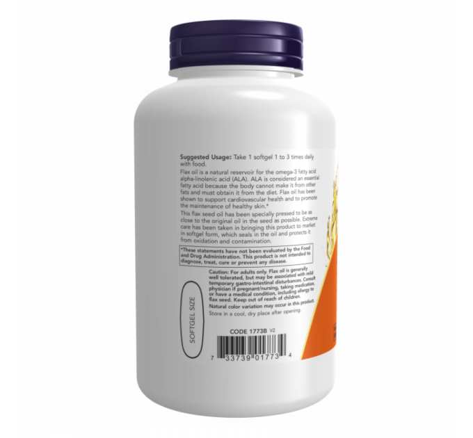 Flax Oil Org 1000mg - 120 vgels