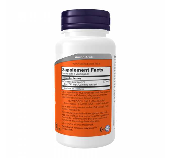 L-Carnitine 500mg - 180 caps