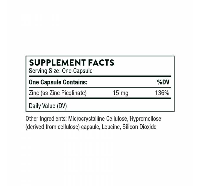 Zinc Picolinate 15 mg - 60 caps