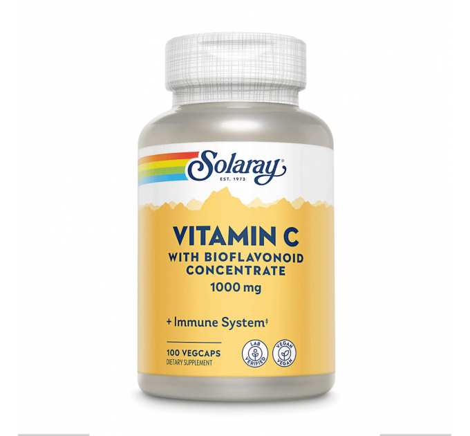 Vitamin C with Rose Hips, Acerola & Bioflavonoids 1000mg - 100 vcaps