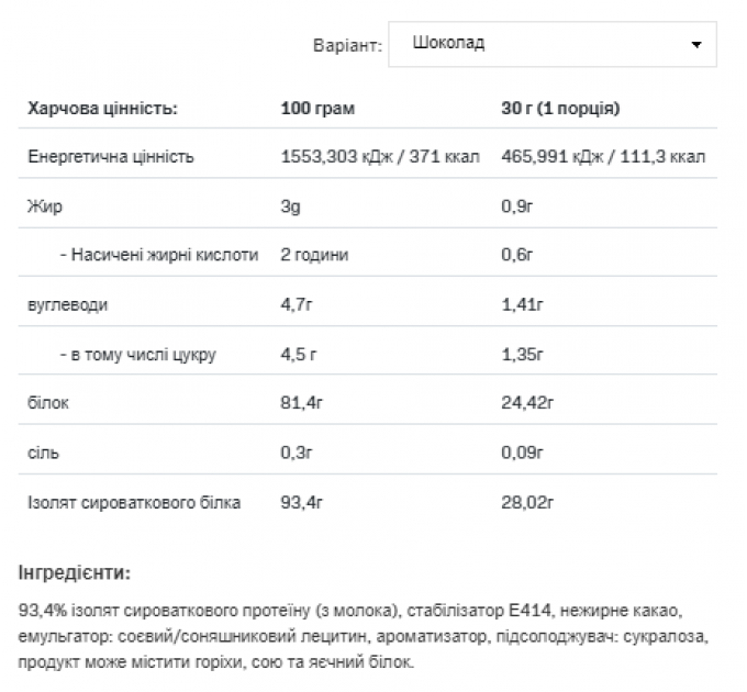 Isolate Protein - 908g Chocolate