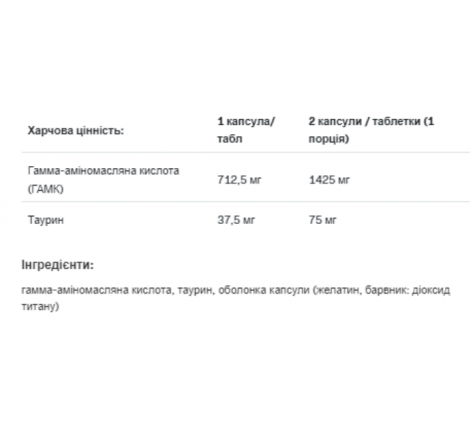 GABA -120 cap