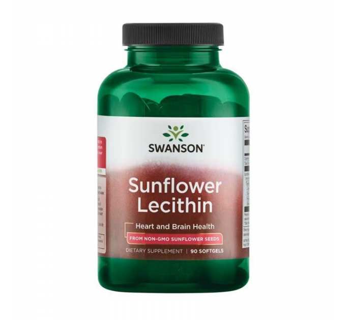 Sunflower Lecithin from Non-Gmo Sunflower Seeds 1200mg - 90 sgels
