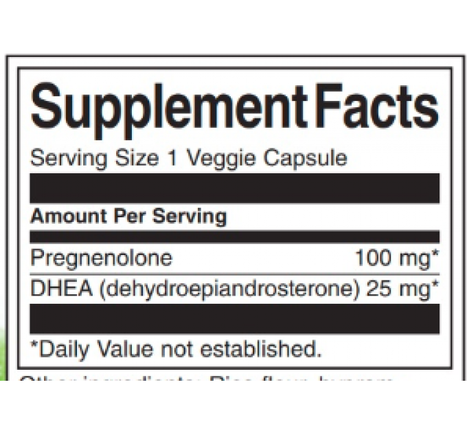DHEA Pregnenolone Complex - 60veg caps