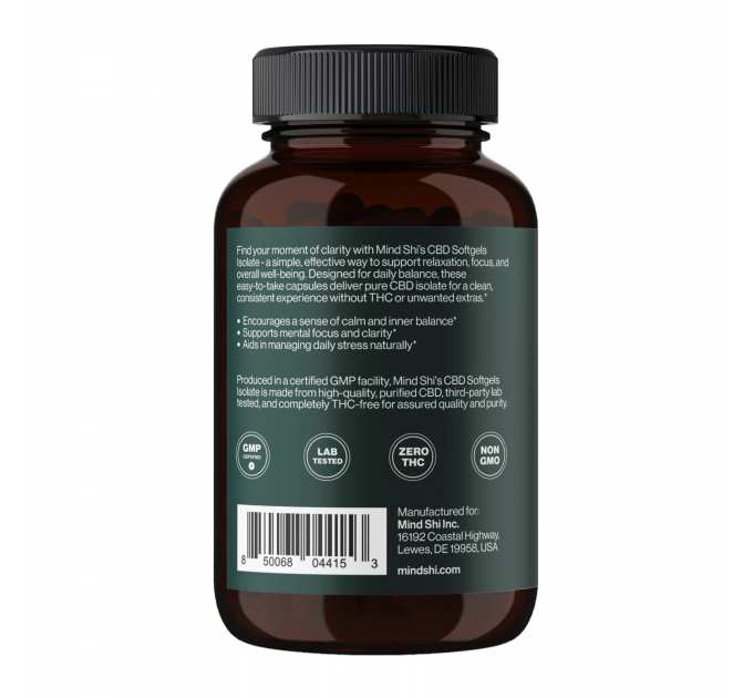 CBD Isolate 1500 mg - 60 softgels