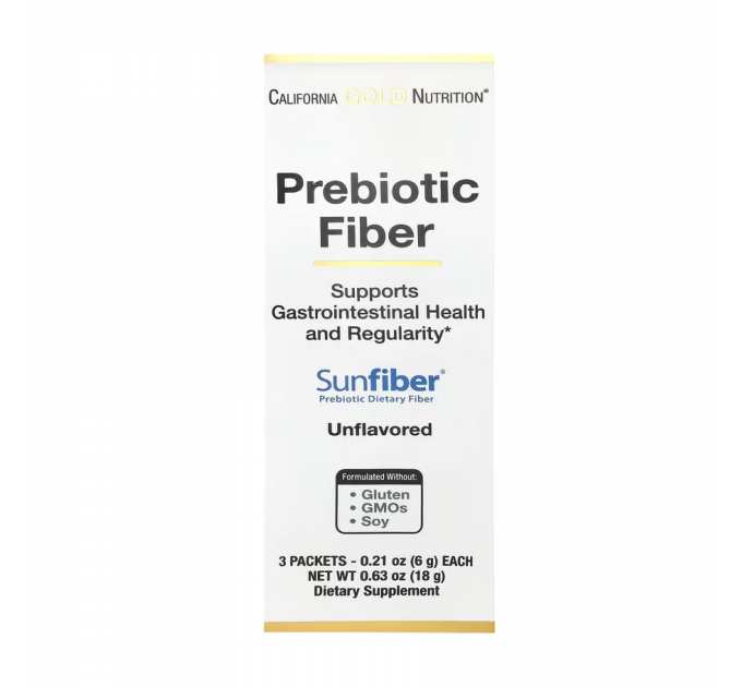Prebiotic Fiber - 3 packets Unflavored (Пошкоджена упаковка)