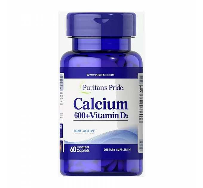Calcium Carbonate 600mg + D3 125IU - 60 coated caplets