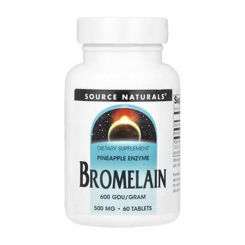 Bromelain 600 GDU - 60 tabs (Пошкоджена банка)