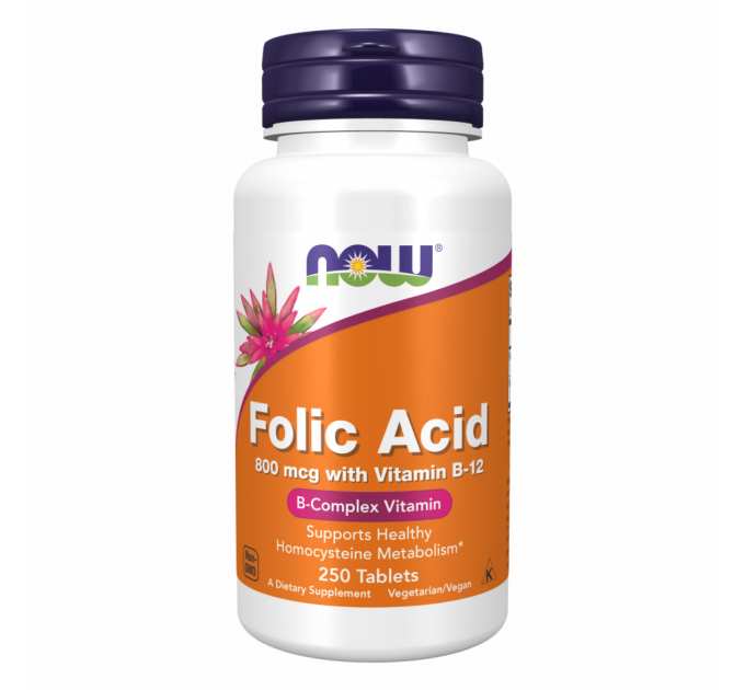 Folic Acid 800mcg - 250 tabs