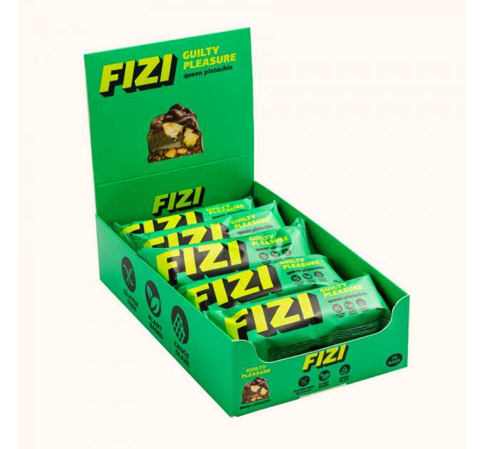 Fizi Protein Bar Guilty Pleasure - 10x45g Queen Pistachio