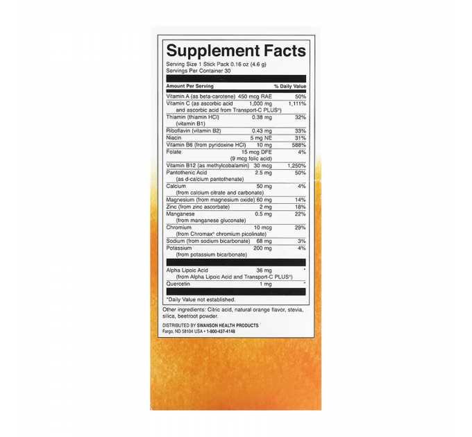Energy C with Electrolytes - 30 packs Orange (Пошкоджена упаковка)