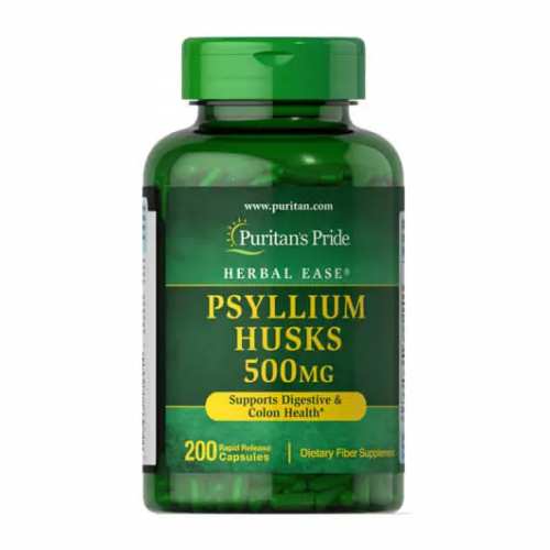 Psyllium Husks 500mg - 200 caps