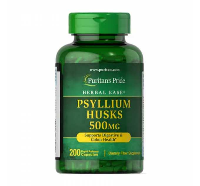 Psyllium Husks 500mg - 200 caps