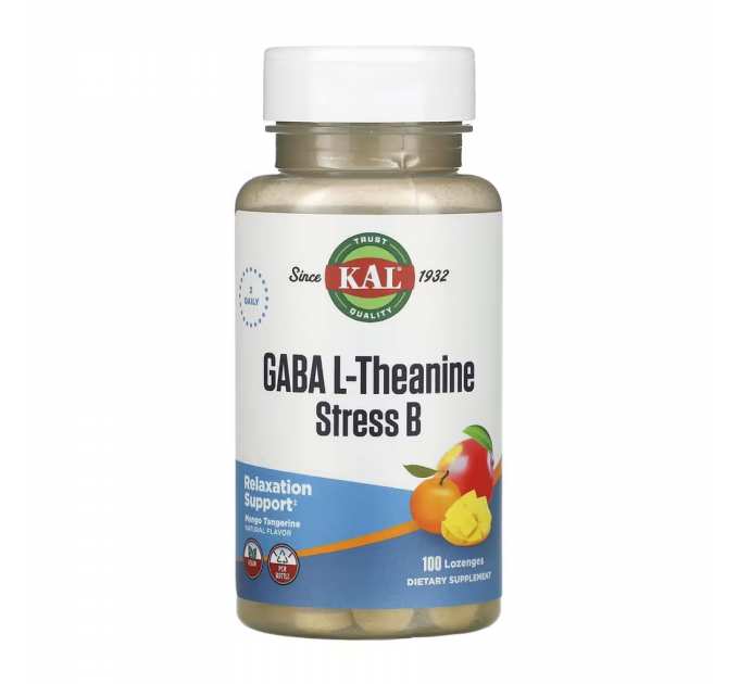GABA L-Theanine Stress B - 100 lozenges
