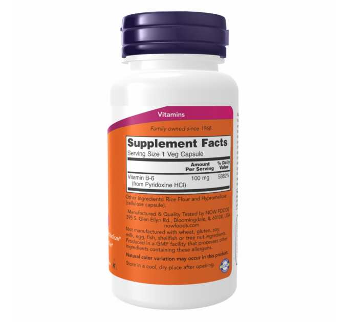 B-6 100mg - 250 vcaps