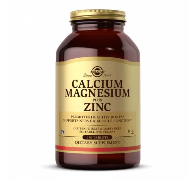 Calcium Magnesium Plus Zinc - 250 tabs