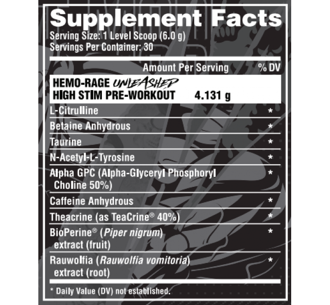 Hemo-Rage Unleashed - 30srv Fruit Punch