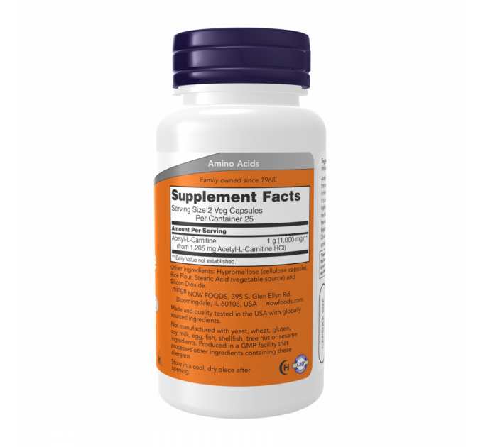Acetyl L-Carnitine 500mg - 50 vcaps