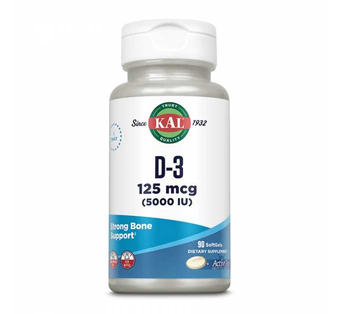 D-3 5000 IU 125mcg - 90 Softgel
