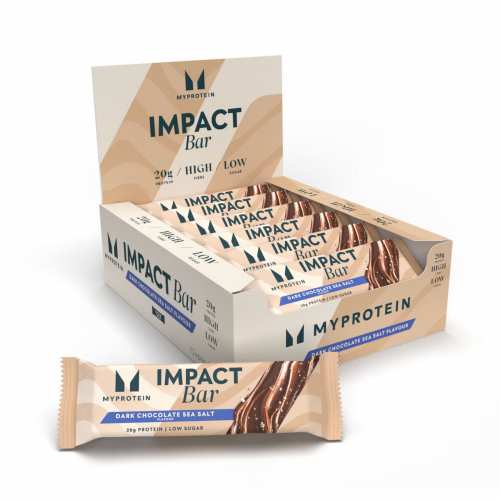 Impact Bar - 12x64g Dark Chocolate Sea Salt (Пошкоджена упаковка) Impact Bar - 12x64g Dark Chocolate Sea Salt (Пошкоджена упаковка)