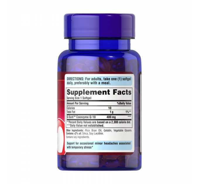 Q-SORB™ Co Q-10 400mg - 30 softgels