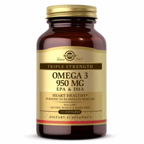 Triple Strength Omega-3 950 mg - 50 softgels (Затерта дата) Triple Strength Omega-3 950 mg - 50 softgels (Затерта дата)