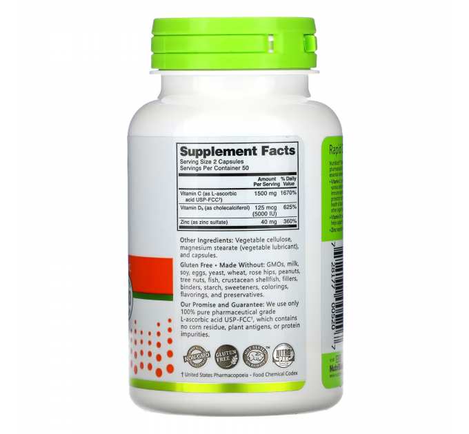 Vitamin C+D3 & Zinc - 100 caps