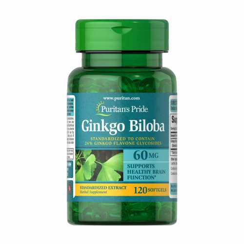 Ginkgo Biloba Standardized Extract 60 mg - 120 softgels