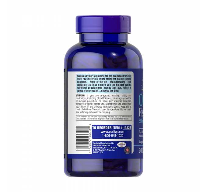 Omega-3 Fish Oil 1200 mg (360 mg Active Omega-3) - 200 softgels
