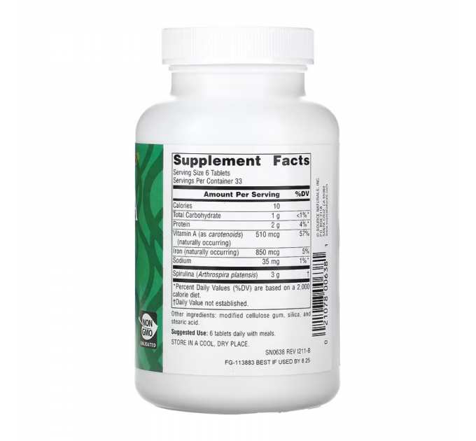 Spirulina 500mg - 100 tabs