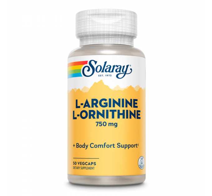 L-Arginine L-Ornithine 750mg - 50 vcaps