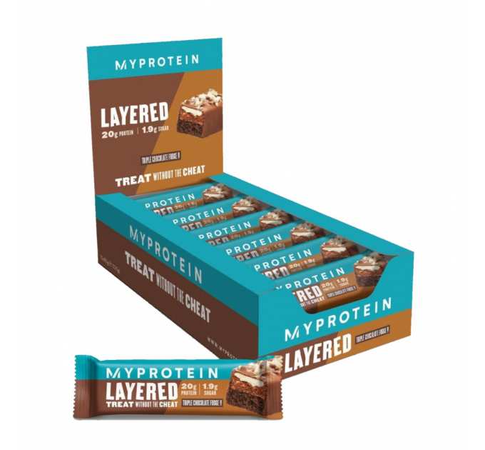Layered Bar - 12x60g Triple Chocolate Fudge