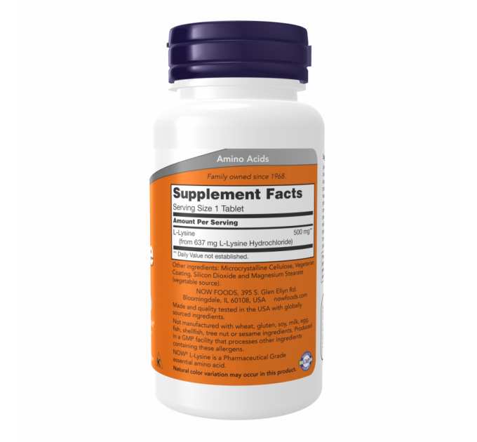 Lysine 500mg - 250 tabs