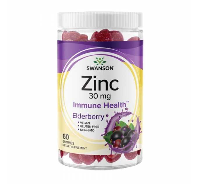 Zinc 30mg - 60 Gummies Elderberry