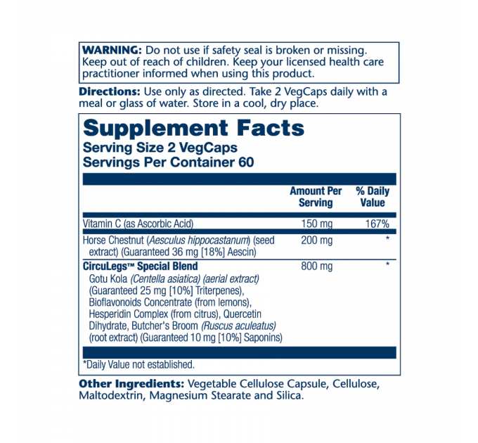 CircuLegs Circulation Support 200mg - 120 vcaps