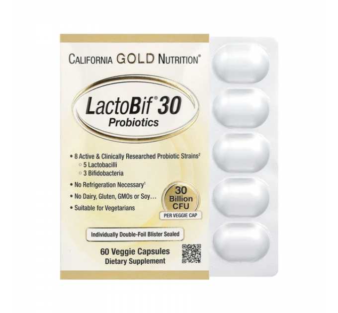 LactoBif 30 Probiotics - 60 veg caps