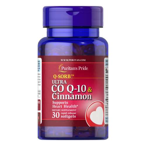 Ultra Q-SORB™ Co Q-10 200 mg & Cinnamon 1000mg - 30softgels