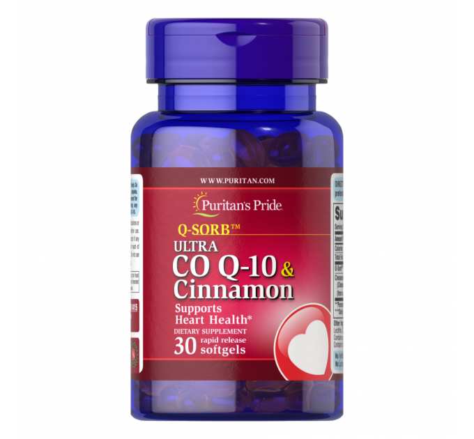 Ultra Q-SORB™ Co Q-10 200 mg & Cinnamon 1000mg - 30softgels